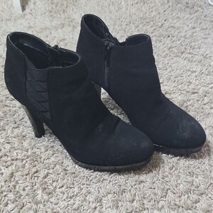 Charming Charlie Elegant Black Heeled Boots